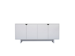 Buffet en bois "Doruk" - 180 x 40 x 81 cm - Blanc