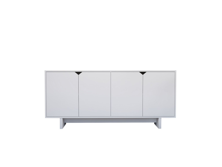 Buffet en bois "Doruk" - 180 x 40 x 81 cm - Blanc