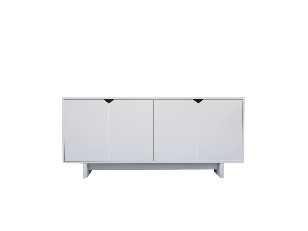 Buffet en bois "Doruk" - 180 x 40 x 81 cm - Blanc