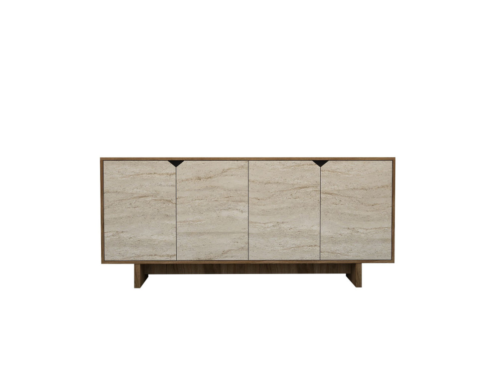 Buffet en bois "Istemi" - 180 x 40 x 81 cm - Travertin