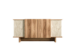 Buffet en bois "Diana" - 180 x 40 x 81 cm - Travertin