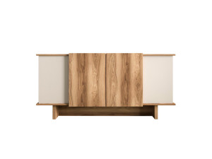 Buffet en bois "Diana" - 180 x 40 x 81 cm - Beige