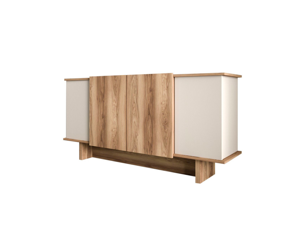 Buffet en bois "Diana" - 180 x 40 x 81 cm - Beige