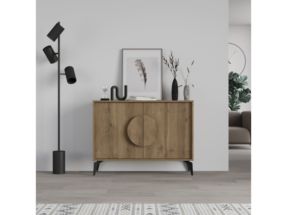 Buffet en bois "Gora" - 110 x 36 x 82 cm - Marron