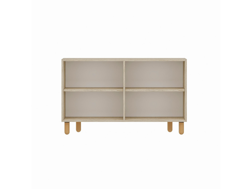 Buffet en bois "Rodney" - 120 x 30 x 74 cm - Travertin