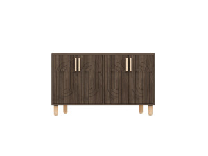 Buffet en bois "Rodney" - 120 x 30 x 74 cm - Marron