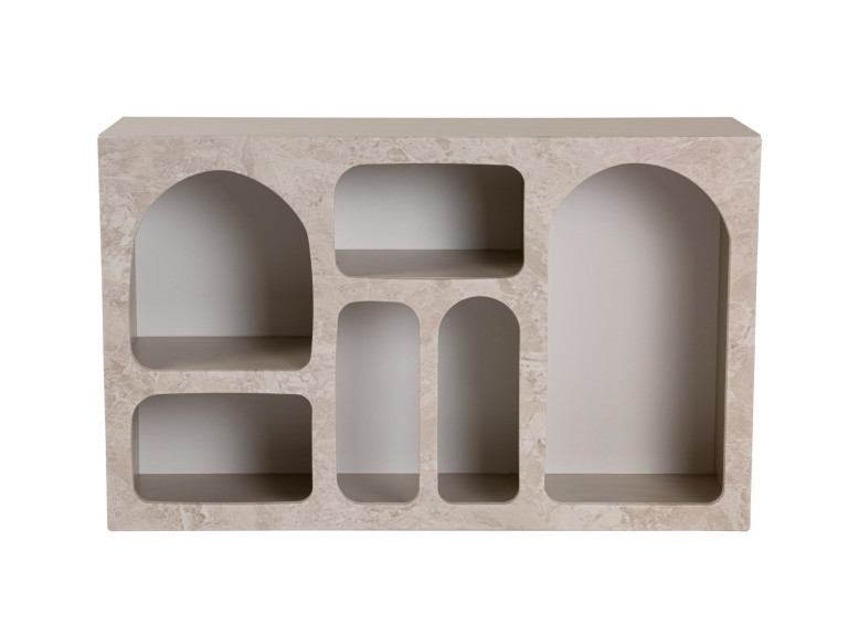 Buffet en bois "Liva" - 120 x 37 x 74 cm - Travertin