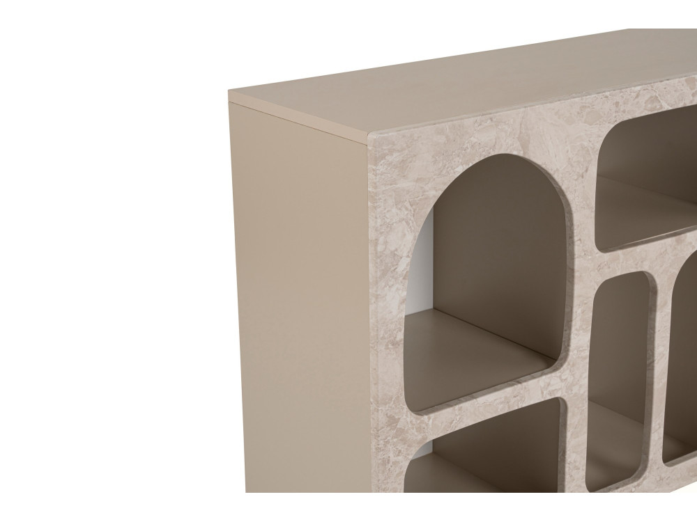 Buffet en bois "Liva" - 120 x 37 x 74 cm - Travertin