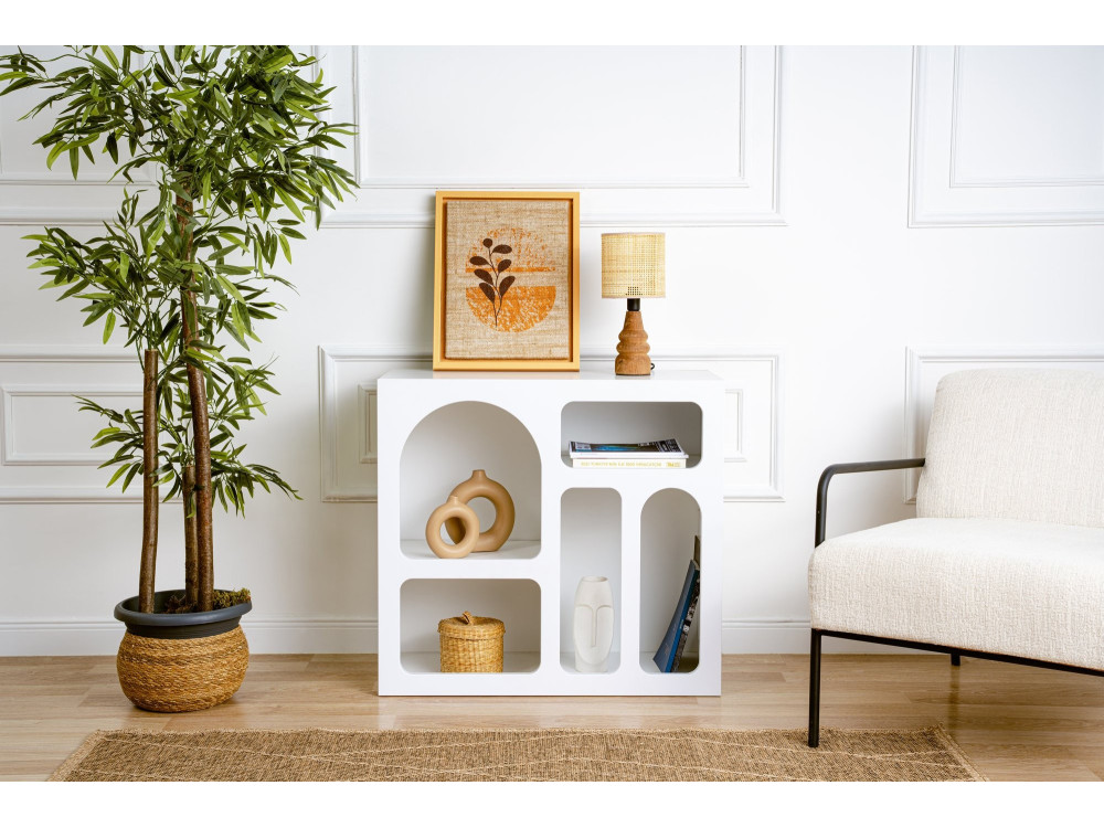 Buffet en bois "Lessa" - 80 x 37 x 74 cm - Blanc