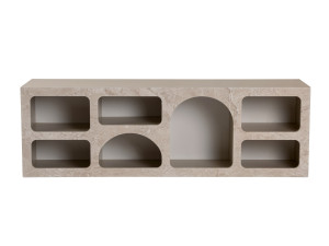 Buffet en bois "Ferlis" - 160 x 40 x 51 cm - Travertin