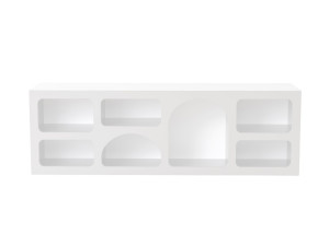 Buffet en bois "Ferlis" - 160 x 40 x 51 cm - Blanc