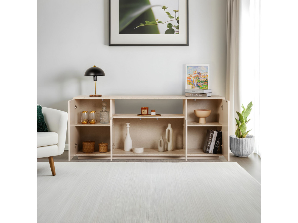 Console en bois "Arista" 180 x 44,5 x 75 cm - Vison
