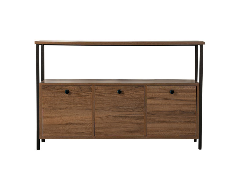 Buffet en bois "Solace" - 120 x 30 x 77 cm - Marron