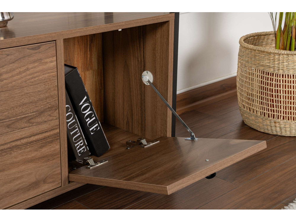 Buffet en bois "Solace" - 120 x 30 x 77 cm - Marron