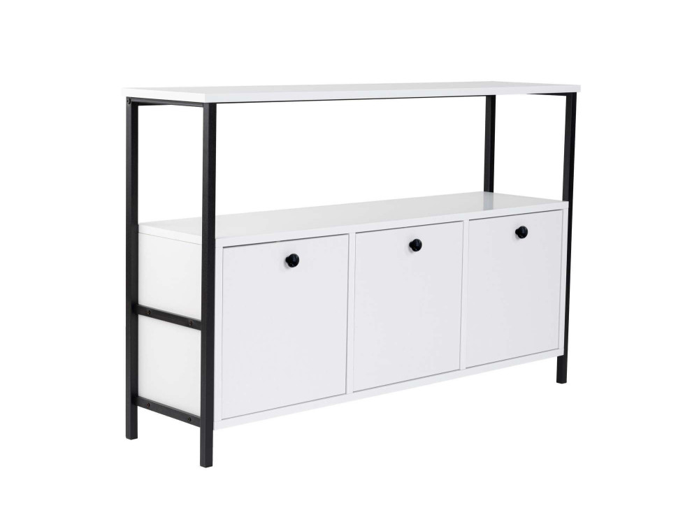 Buffet en bois "Solace" - 120 x 30 x 77 cm - Blanc