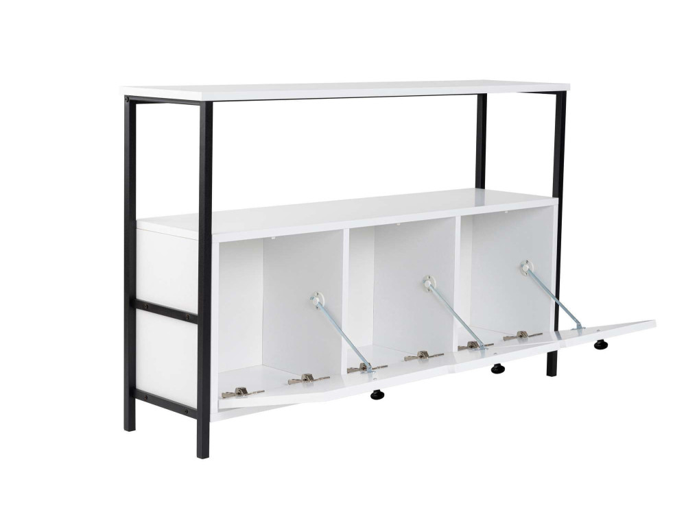 Buffet en bois "Solace" - 120 x 30 x 77 cm - Blanc