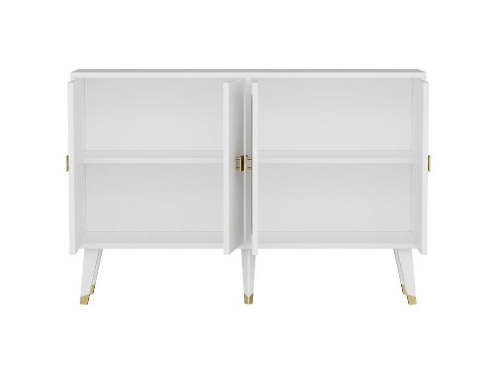 Buffet en bois "Ahart" - 120 x 30 x 80 cm - Blanc