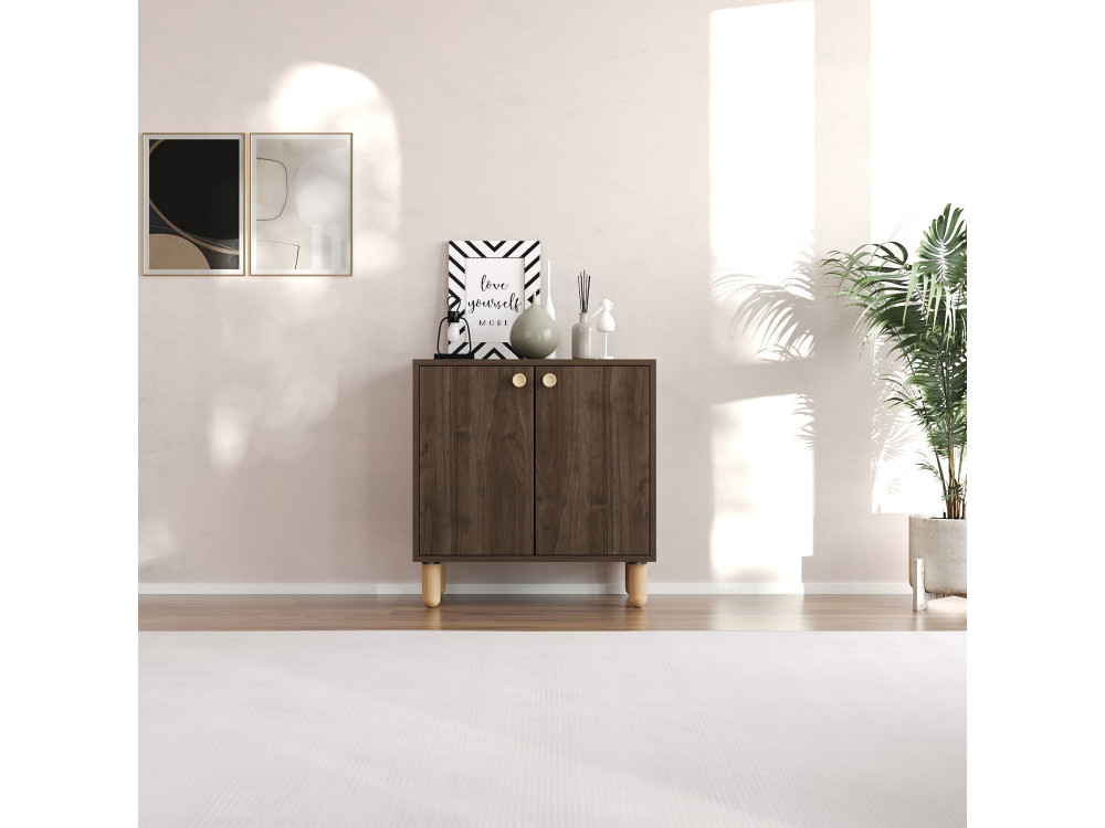 Buffet en bois "Lina" - 72 x 36 x 73 cm - Marron