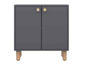 Buffet en bois "Lina" - 72 x 36 x 73 cm - Gris anthracite