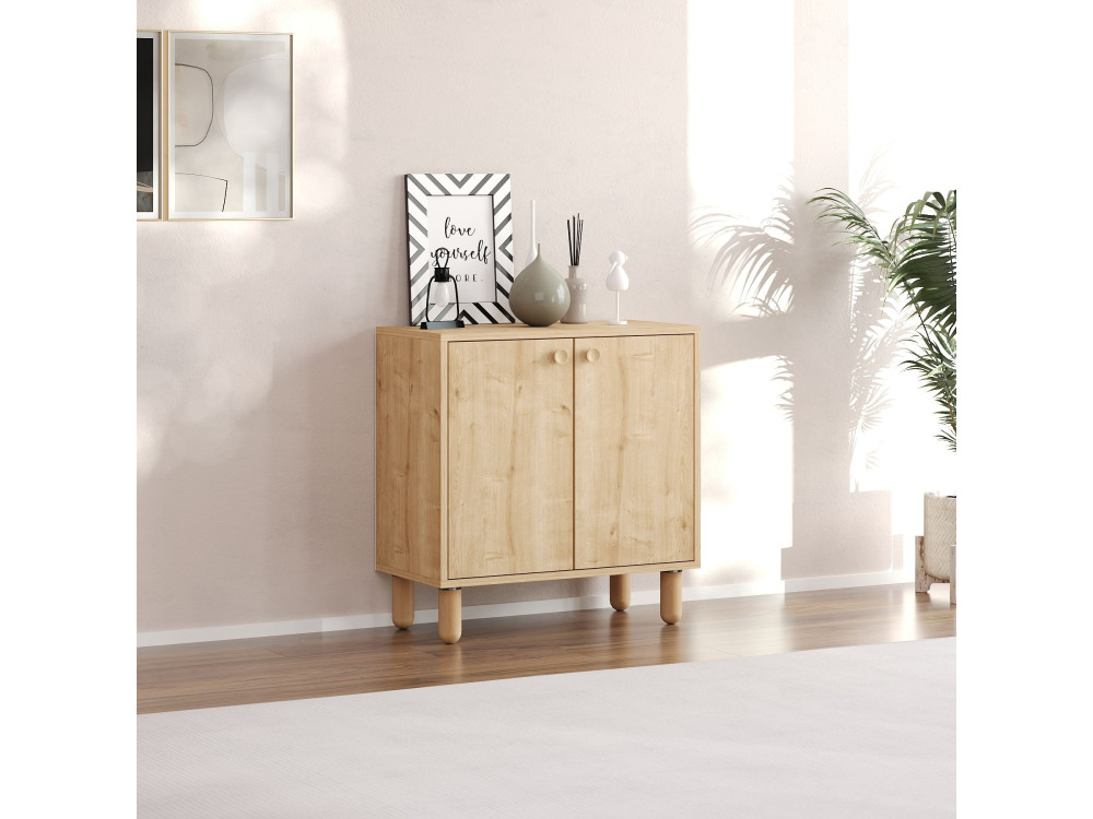 Buffet en bois "Lina" - 72 x 36 x 73 cm - Beige