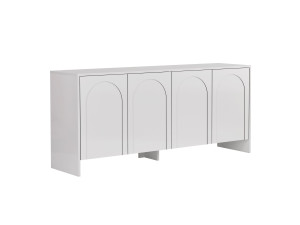 Buffet en bois "Arlen" - 180 x 45 x 80 cm - Blanc