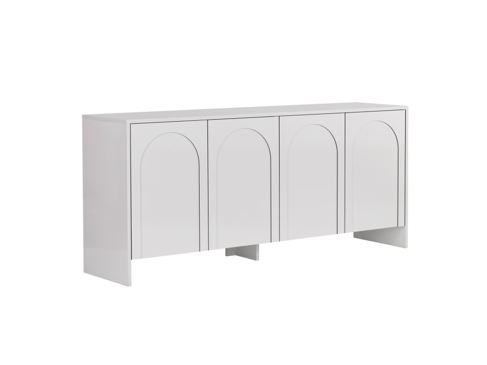 Buffet en bois "Arlen" - 180 x 45 x 80 cm - Blanc