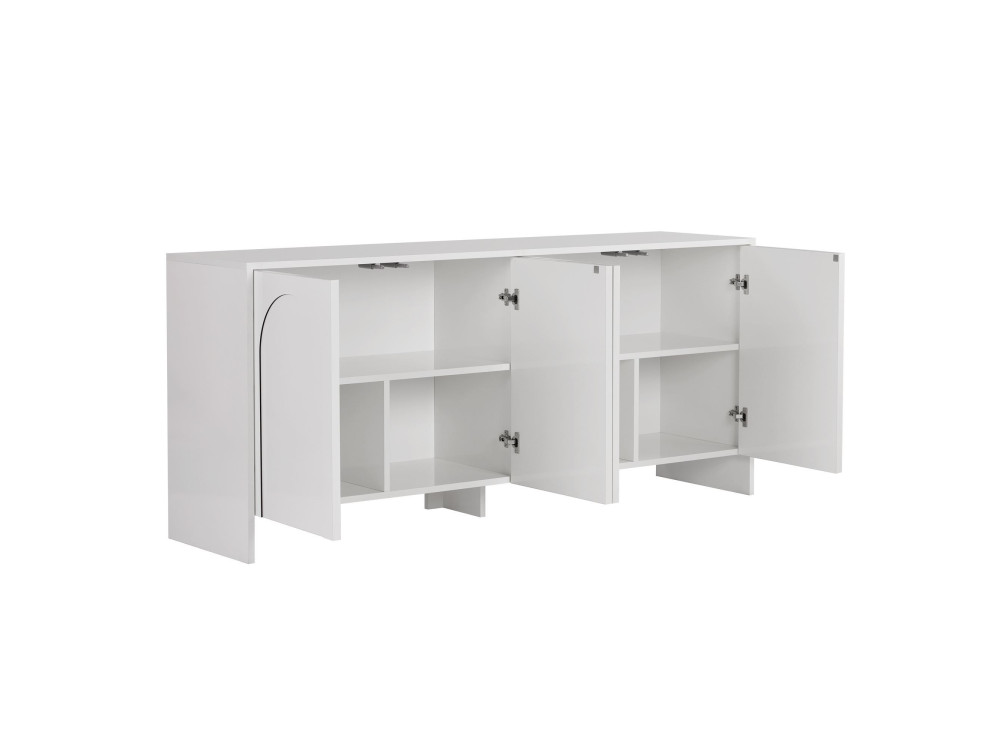 Buffet en bois "Arlen" - 180 x 45 x 80 cm - Blanc