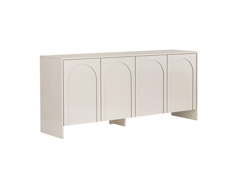 Buffet en bois "Arlen" - 180 x 45 x 80 cm - Crème