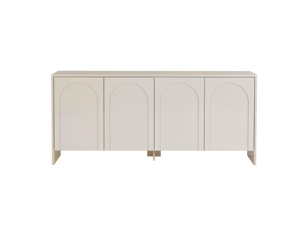 Buffet en bois "Arlen" - 180 x 45 x 80 cm - Crème