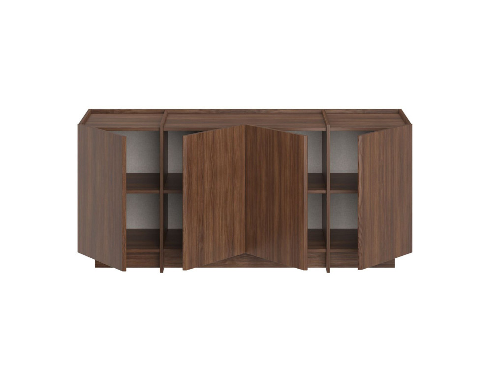 Buffet en bois "Dorma" - 180 x 45 x 80 cm - Noyer Milano