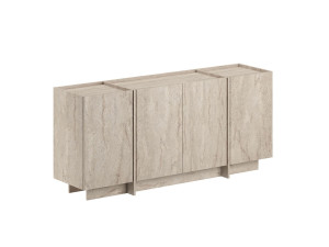 Buffet en bois "Dorma" - 180 x 45 x 80 cm - Travertin