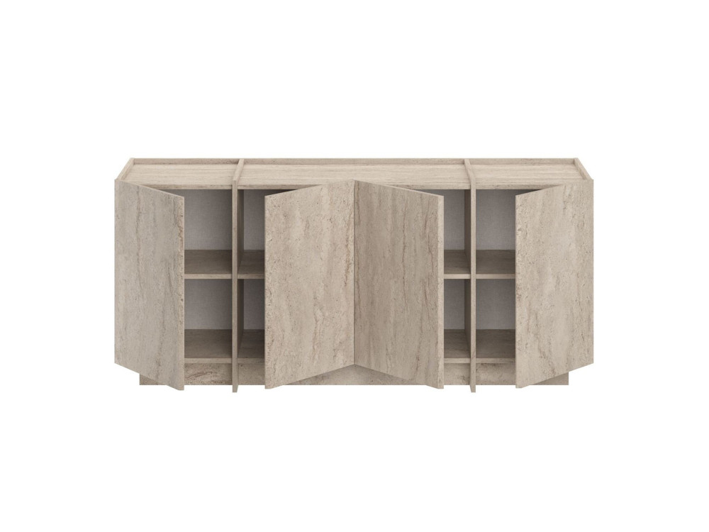 Buffet en bois "Dorma" - 180 x 45 x 80 cm - Travertin