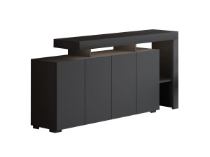 Buffet en bois "Beliz" - 170 x 35 x 80 cm - Anthracite