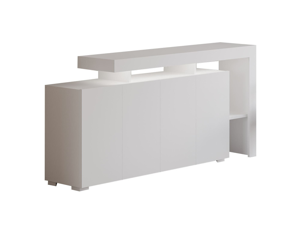 Buffet en bois "Beliz" - 170 x 35 x 80 cm - Blanc