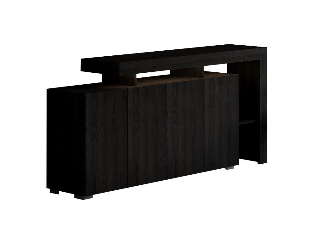 Buffet en bois "Beliz" - 170 x 35 x 80 cm - Bois Noir