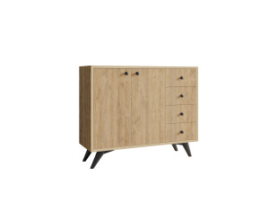 Buffet en bois "Waga" - 100 x 35 x 82 cm - Marron