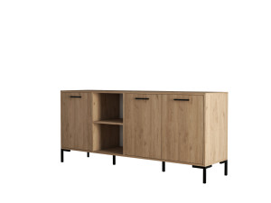 Buffet en bois "Aurora" - 180 x 45 x 80 cm - Marron