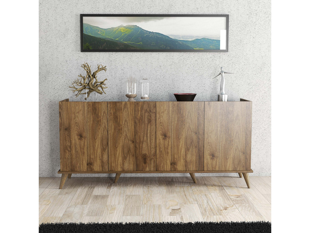 Buffet en bois "Elegante" - 180 x 45 x 80 cm - Marron