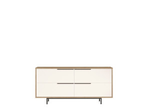 Buffet en bois "ON3-SW" - 160 x 44 x 74 cm - Blanc