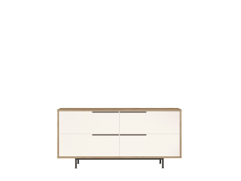 Buffet en bois "ON3-SW" - 160 x 44 x 74 cm - Blanc