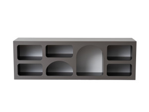 Buffet en bois "Ferlis" - 160 x 40 x 51 cm - Gris anthracite