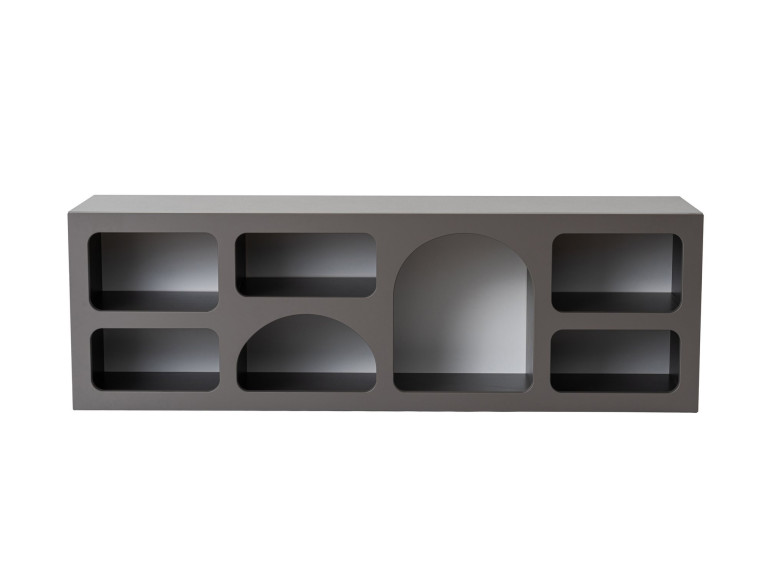 Buffet en bois "Ferlis" - 160 x 40 x 51 cm - Gris anthracite