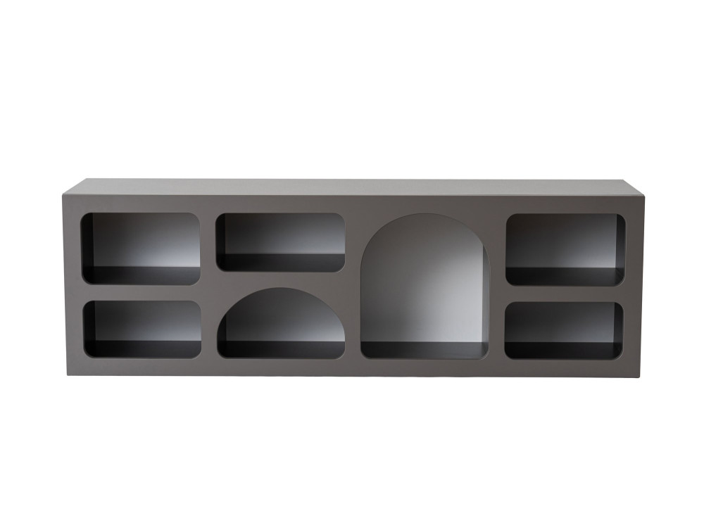 Buffet en bois "Ferlis" - 160 x 40 x 51 cm - Gris anthracite