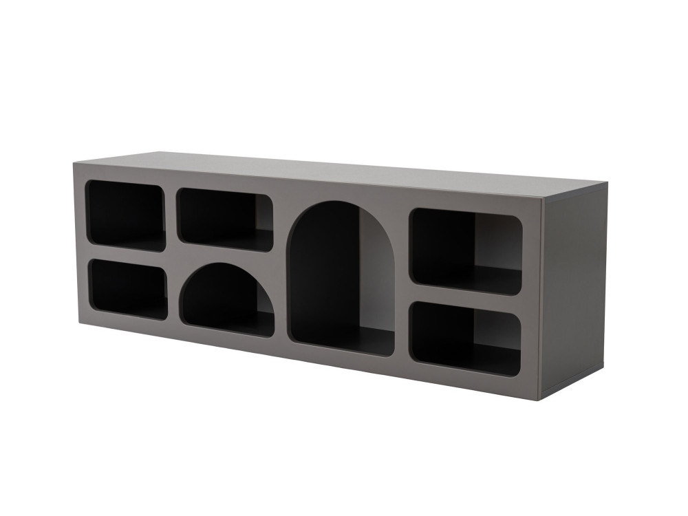 Buffet en bois "Ferlis" - 160 x 40 x 51 cm - Gris anthracite