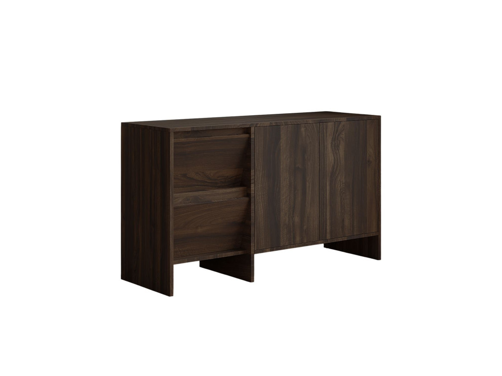 Buffet en bois "Laris 130" - 130 x 44 x 82 cm - Marron