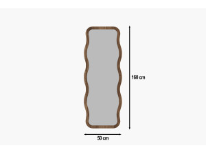Miroir en bois "Aror" - 50 x 160 cm - Marron