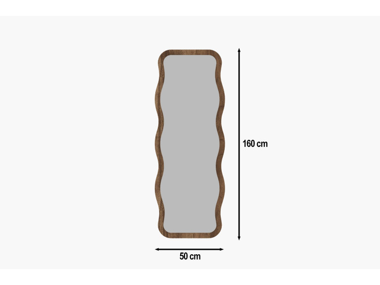 Miroir en bois "Aror" - 50 x 160 cm - Marron