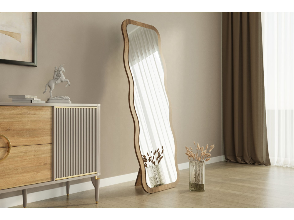 Miroir en bois "Aror" - 50 x 160 cm - Marron
