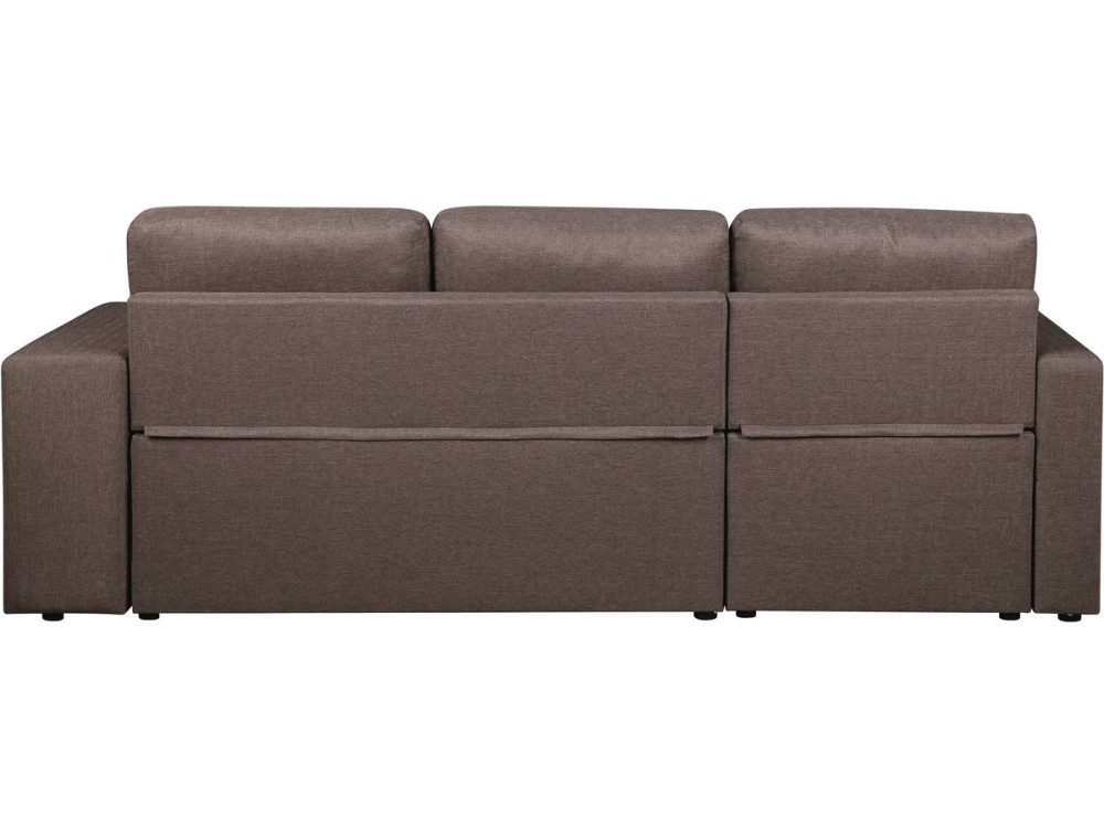 Canapé d'angle convertible/réversible "Axel" - 3 places - Taupe