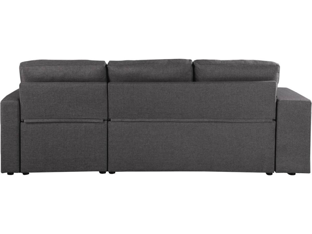Canapé d'angle convertible/réversible "Axel" - 3 places - Gris